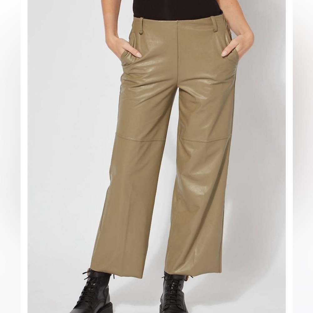 Lysse New York Aimee Vegan Leather Cargo Green Pants